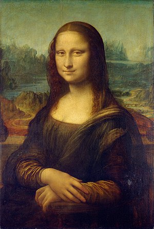 تابلو نقاشی مونالیزا (لبخند ژکوند) اثر دا وینچی