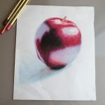 نقاشی سیب سرخ