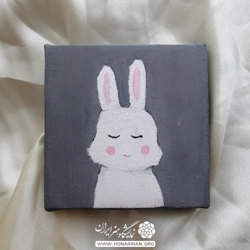 نقاشی خرگوش سفید