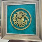 ساعت فلزی برنجی اعداد لاتین