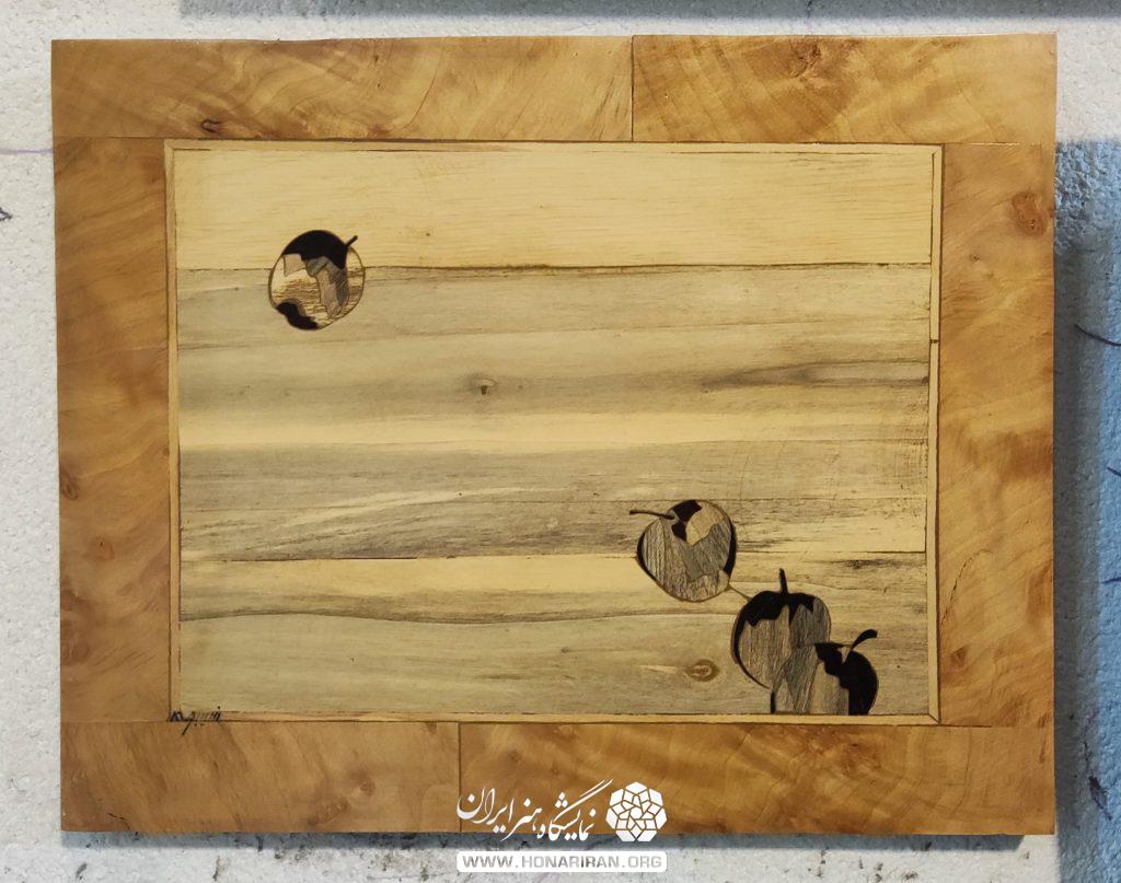 تابلو معرق چوب نقاشی سهراب سپهری