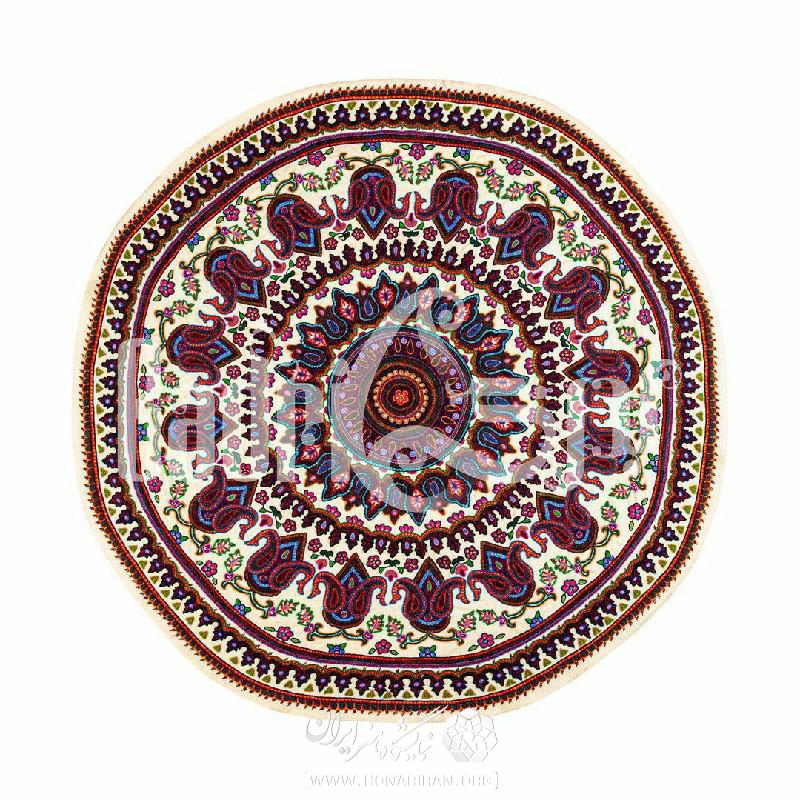 رومیزی دایره تهرانی پته دوزی