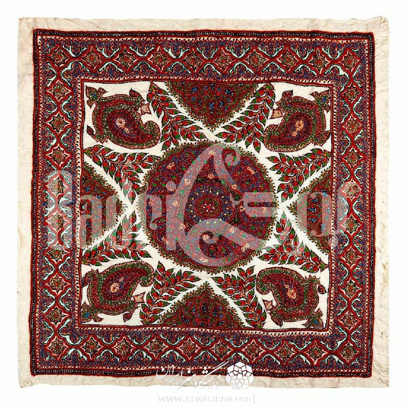رومیزی چهار بته پته دوزی