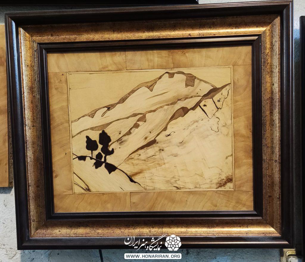 تابلو معرق چوب نقاشی سهراب سپهری