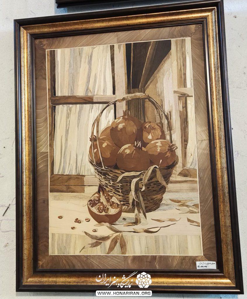 تابلو معرق چوب پنجره