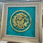 ساعت فلزی برنجی اعداد لاتین