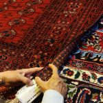 قالیچه ترکمنی دستبافت عتیقه
