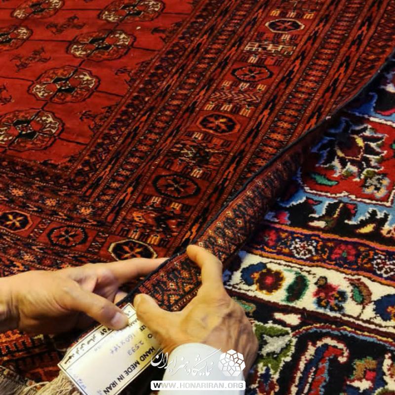 قالیچه ترکمنی دستبافت عتیقه