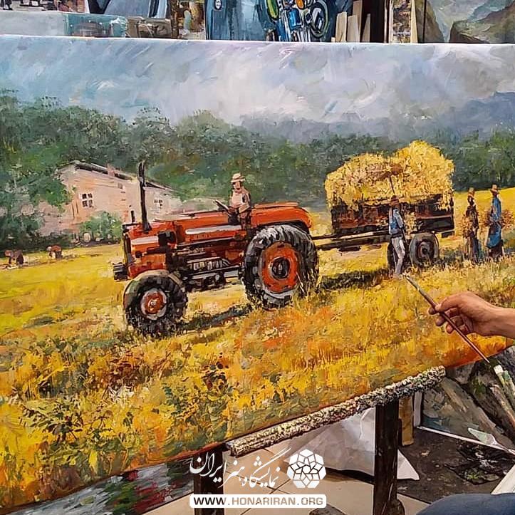 تابلو نقاشی کشاورز