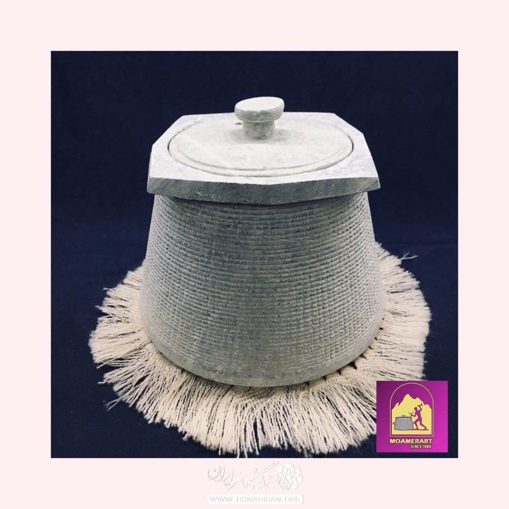 قابلمه سنگی تیشه خطی