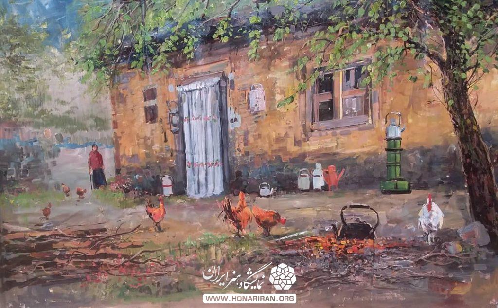 تابلو نقاشی روستاییان