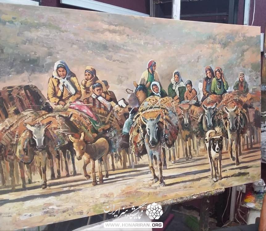 تابلو نقاشی کوچ عشایر