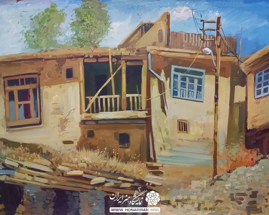 تابلو نقاشی روستای جاغرق