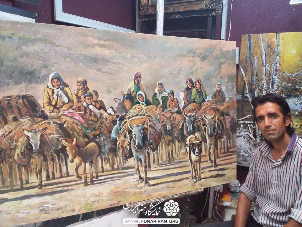 تابلو نقاشی کوچ عشایر