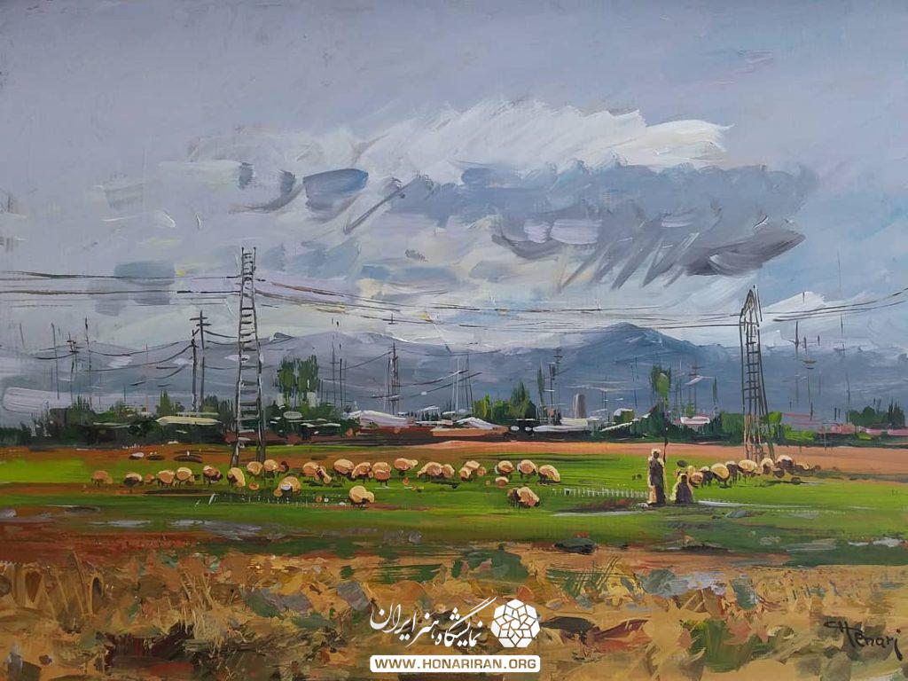 تابلو نقاشی دشت