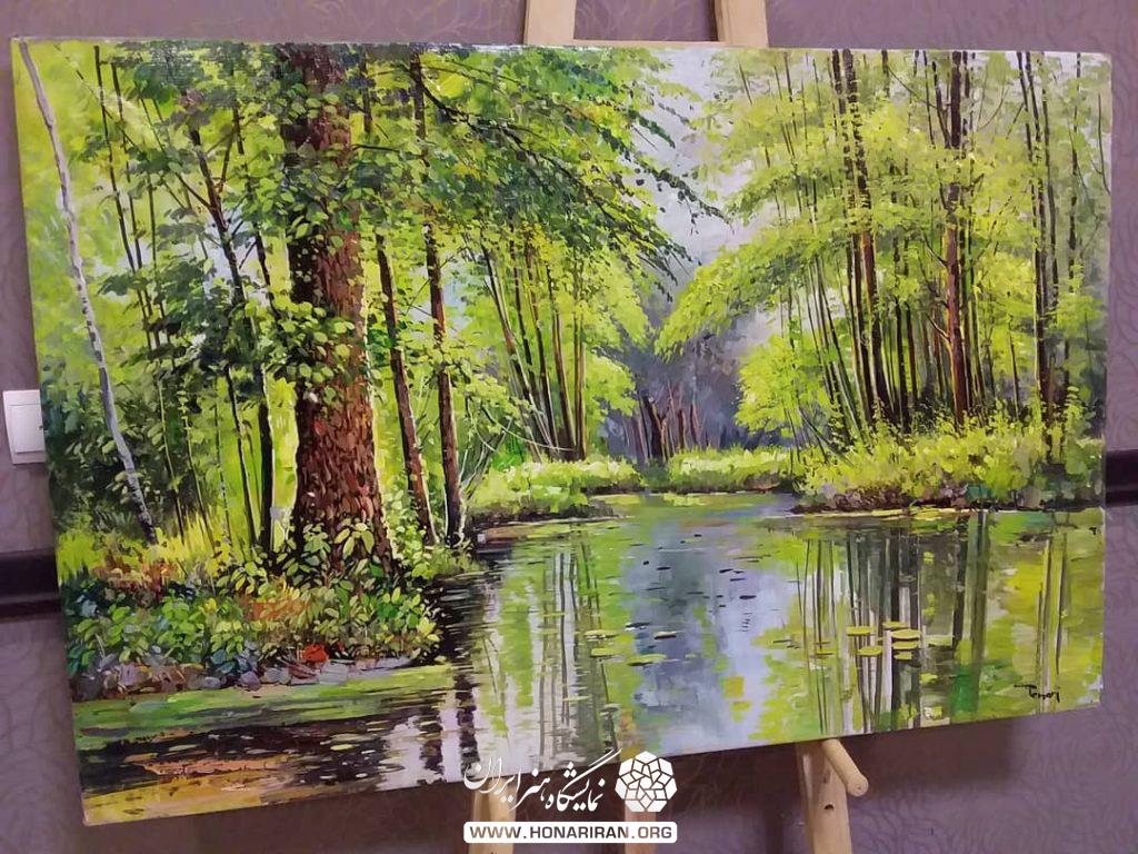 تابلو نقاشی رودخانه زیبا