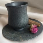 فنجان و نعلبکی سنگی صیقلی