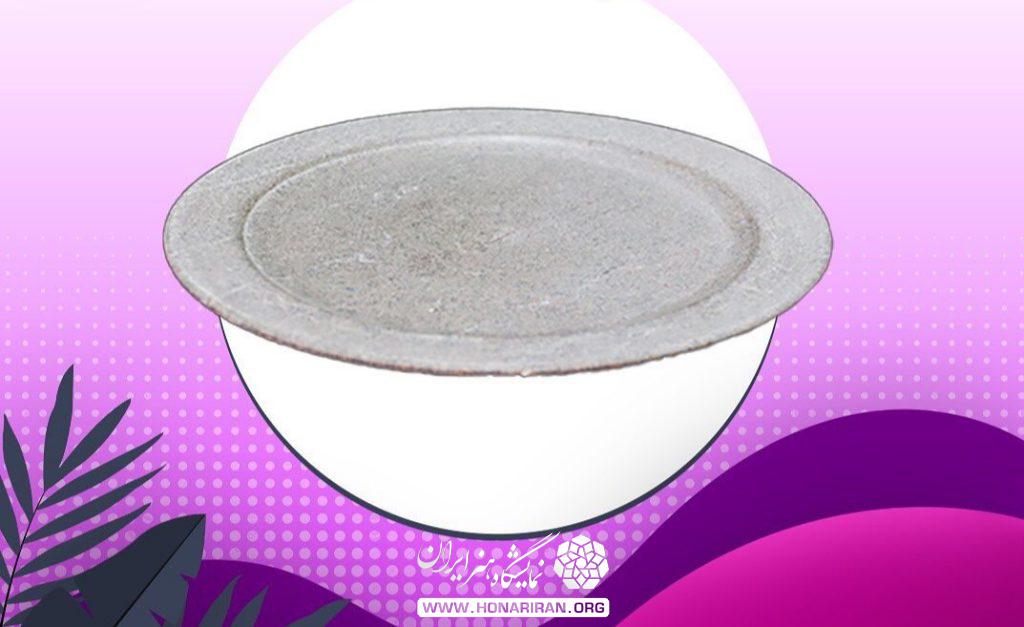 بشقاب سنگی خاکستری