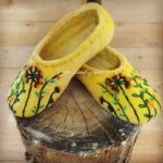 پاپوش نمدی گل برجسته