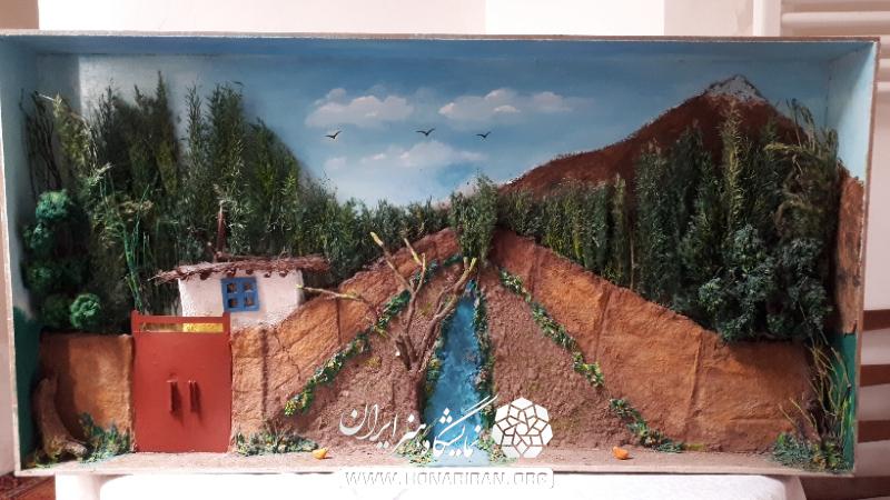 تابلو کوچه باغ