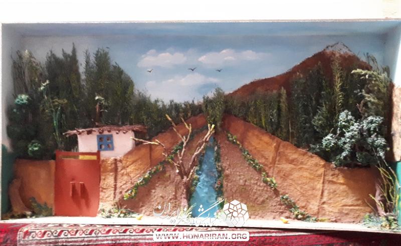 تابلو کوچه باغ