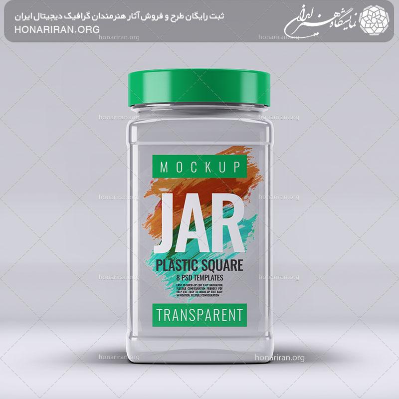 موکاپ شیشه خالی مناسب برای دارو و ادویه و عسل