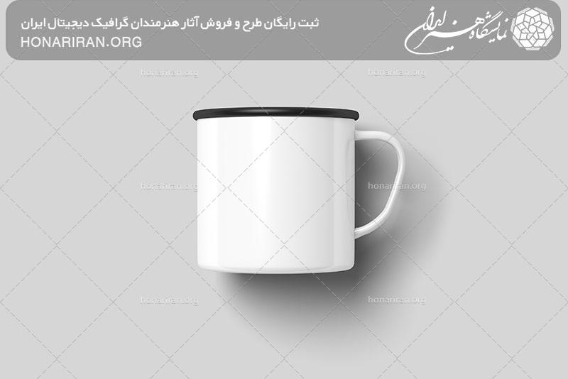 مکاپ ماگ سفید و مشکی