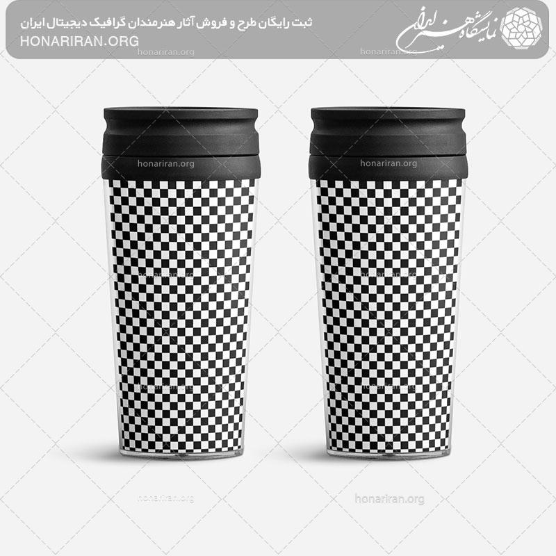 موکاپ دو تراول ماگ زیبا و ساده مناسب برای شرکت ها