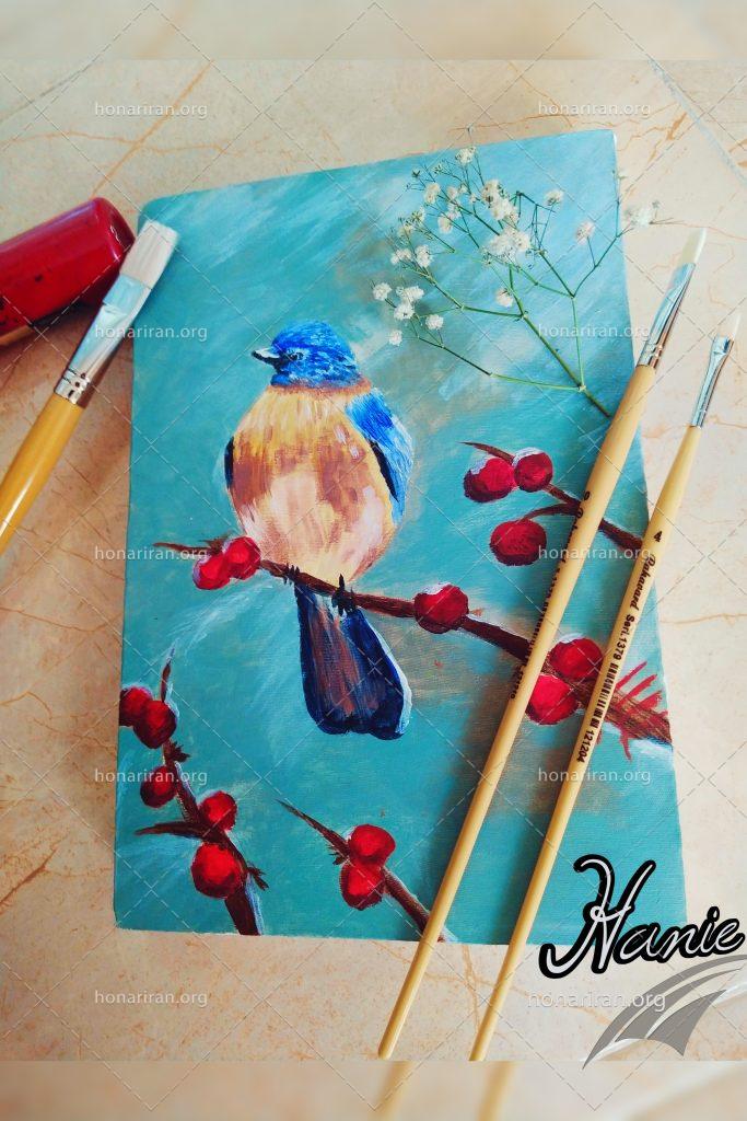 تابلو نقاشی پرنده (هانیه ستارپور)