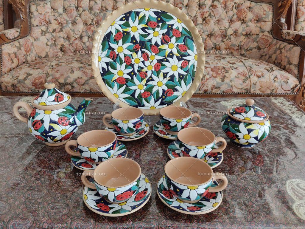 سرویس چای خوری میناکاری سفال