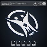 آرم و لوگو دو کاراکتر در آغوش یکدیگر