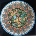 بشقاب میناکاری روی مس
