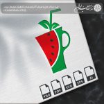 آرم و لوگو لیوان آبمیوه با طرح هندوانه