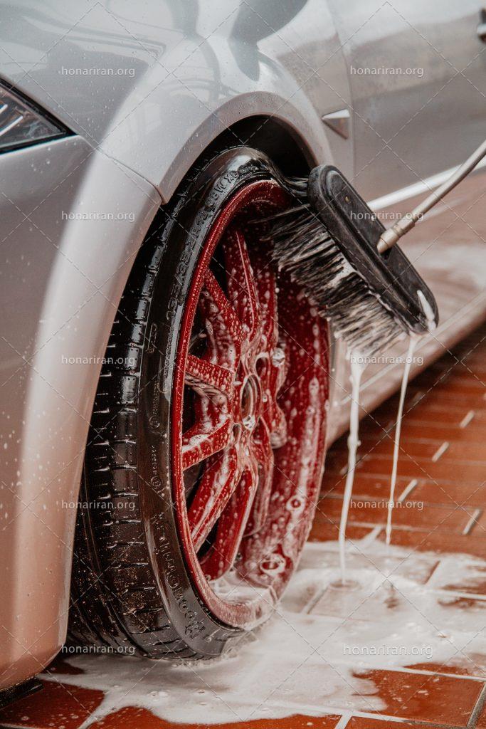 عکس با کیفیت کفی کردن لاستیک