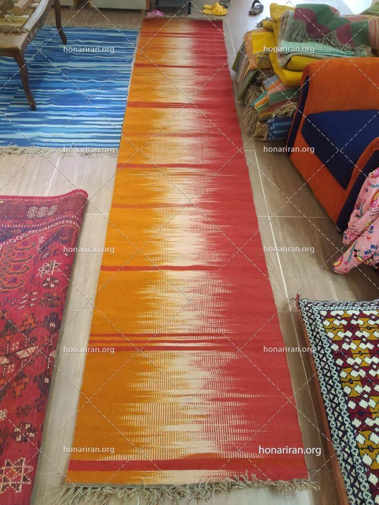 گلیم کناره مدرن با رنگبندی زیبا