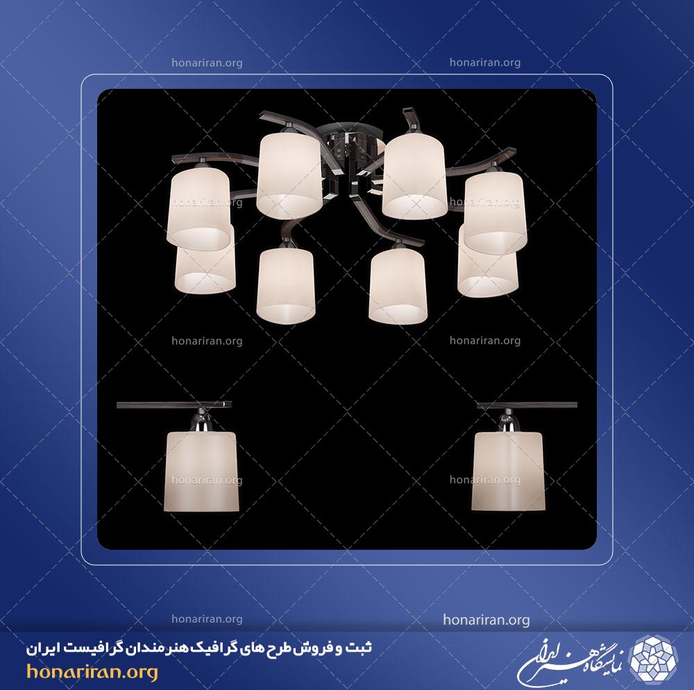 آبجکت یا مدل لوستر شماره 2