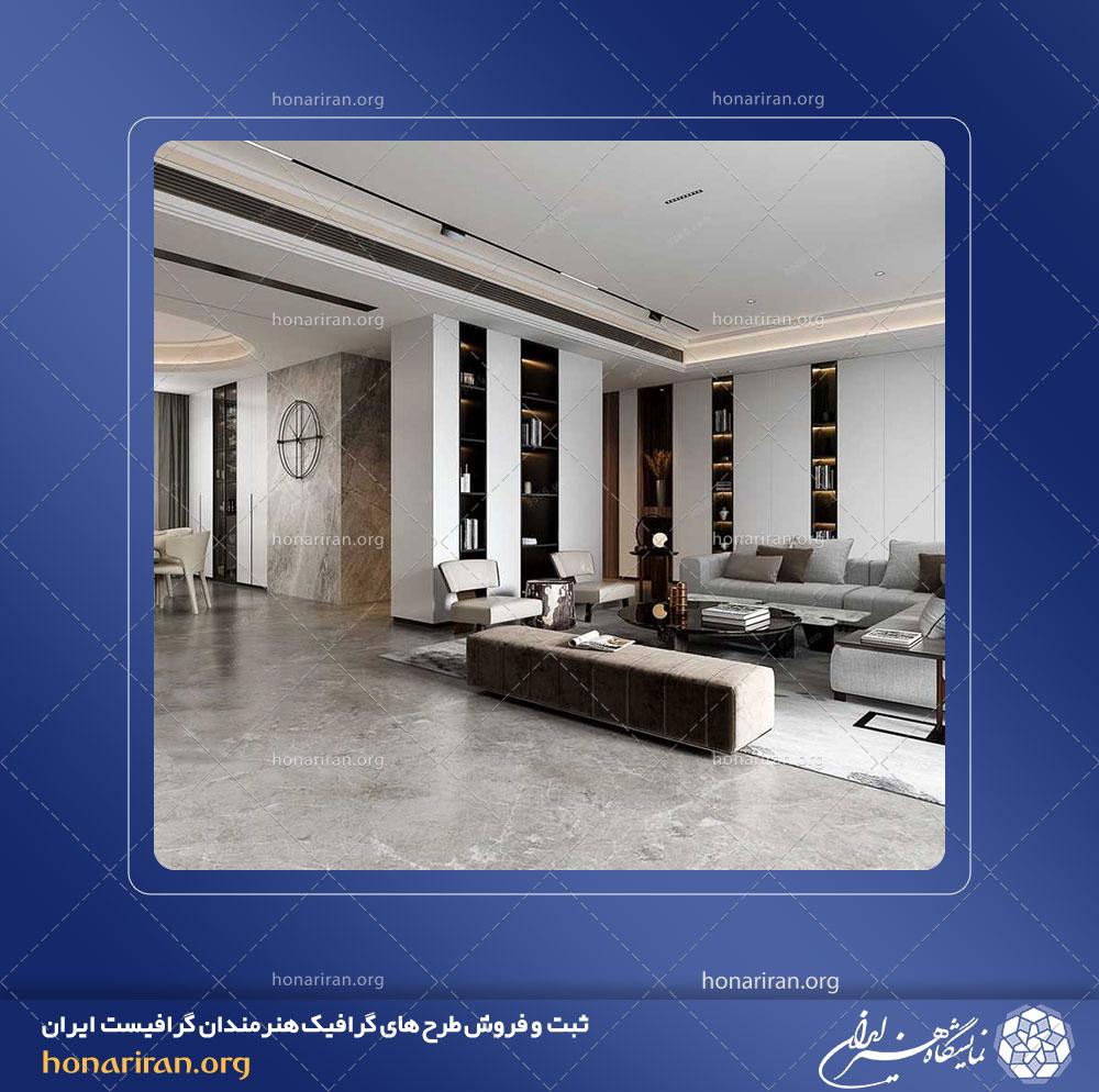 صحنه آماده نشیمن و پذیرایی شماره 2