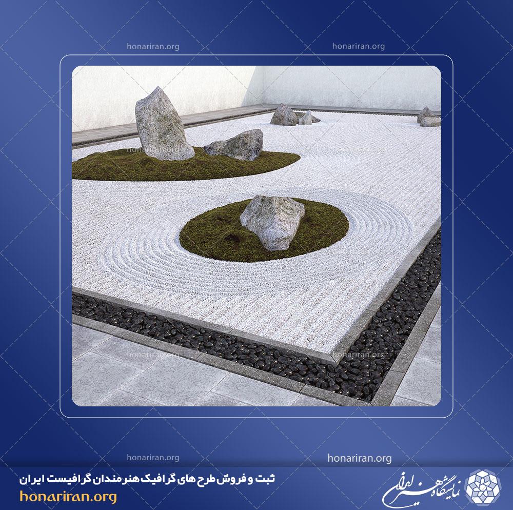 آبجکت یا مدل محوطه و فضای سبز شماره 2