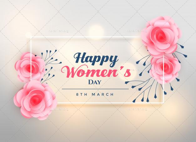لایه باز وکتور کارت تبریک روز مادر / روز زن / با گلهای رز زیبا / تبریک عید نوروز / بهار EPS