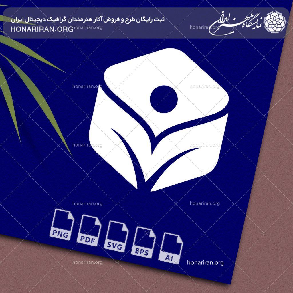 آرم و لوگو تخت شش ضلعی با طرح رشد