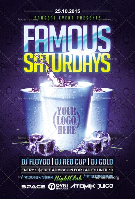 دانلود لایه باز تراکت یا پوستر کافی شاپ ، آبمیوه گیری و نوشیدنی