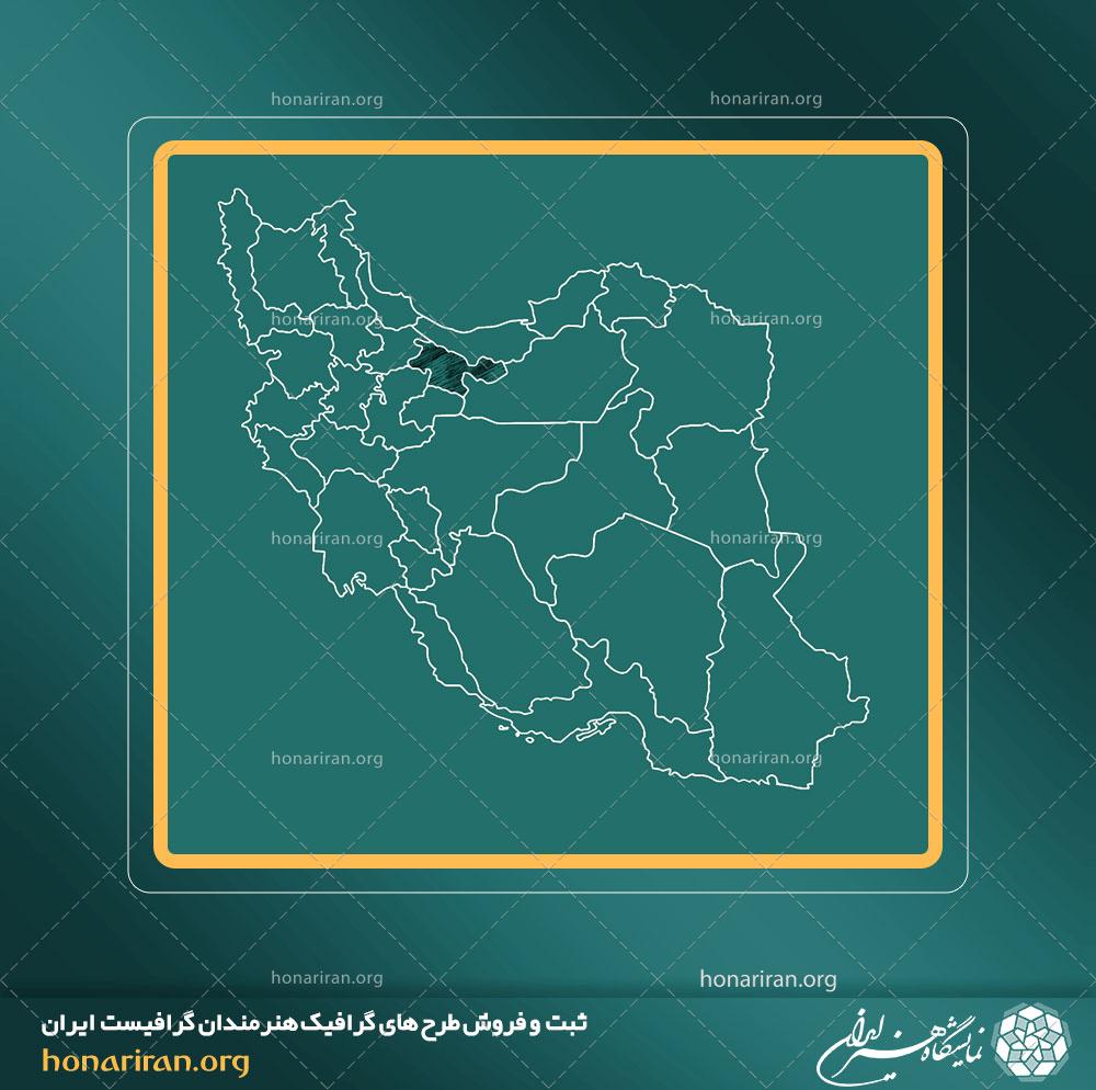 نقشه تقسیمات استان تهران کشور ایران