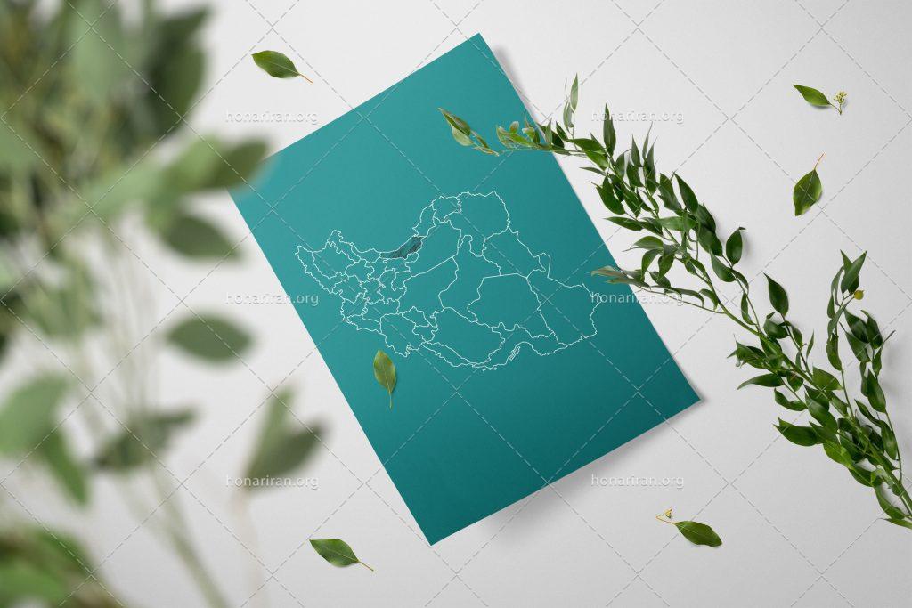 نقشه تقسیمات استان مازندران کشور ایران