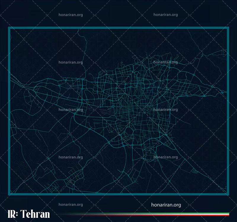 تصویر نقشه تقسیمات شهری تهران