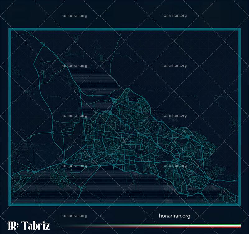 تصویر نقشه تقسیمات شهری تبریز