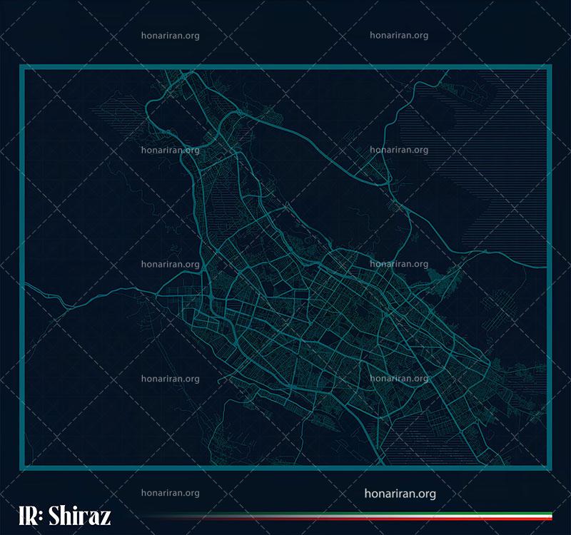 تصویر نقشه تقسیمات شهری شیراز