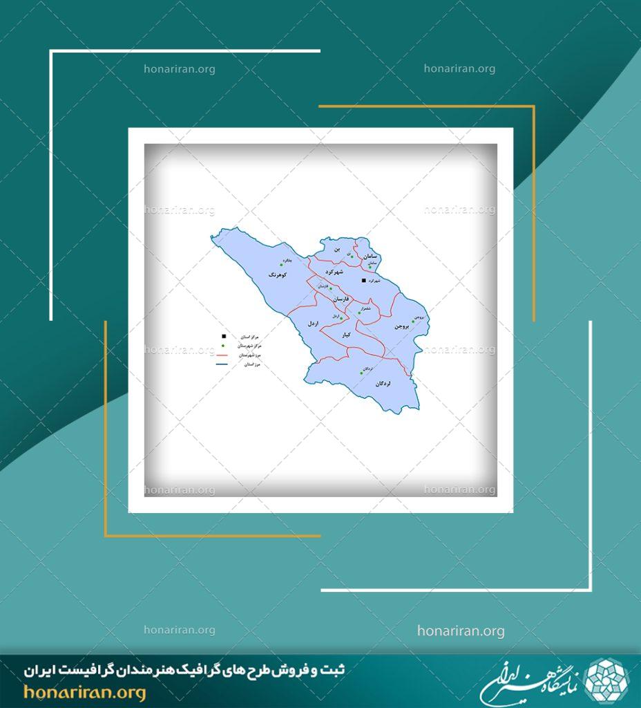رایگان / نقشه تقسیمات استان‌های کشور به تفکیک شهرستان – سال ۱۳۹۵ /89
