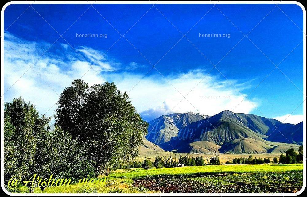 منظره کوه بزغوش و طبیعت روستای ارشان