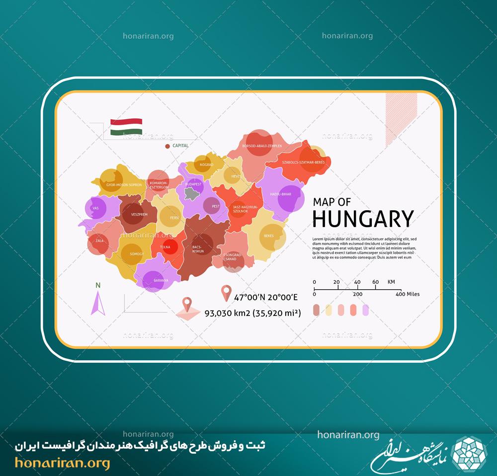 وکتور و فایل لایه باز اینفوگرافیک بخش های استانی نقشه کشور بلفارستان