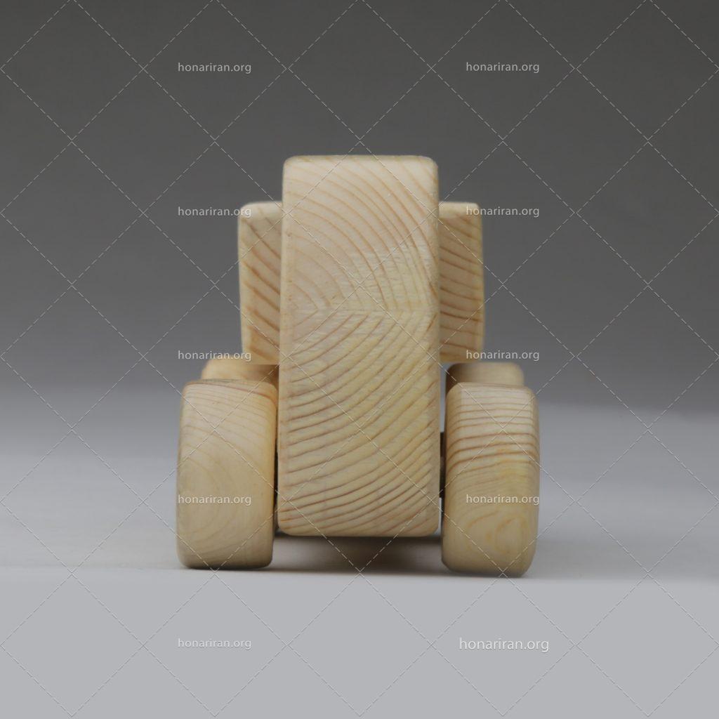 اسباب بازی چوبی کاج دارمازو مدل کامیون